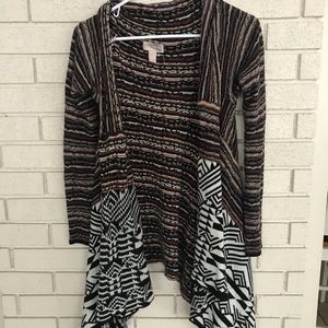 Tribal and striped sweater!